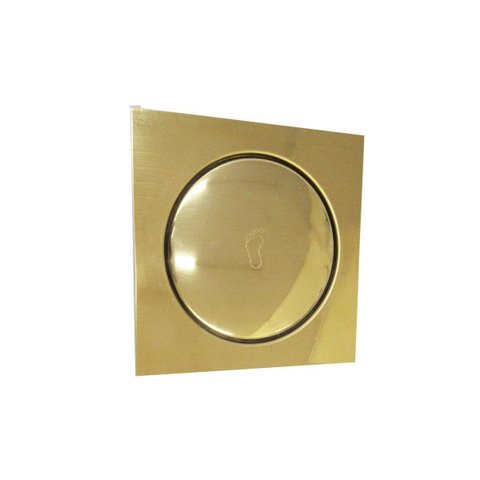 Ralo Inteligente Click Dourado 15x15cm - By Fineza