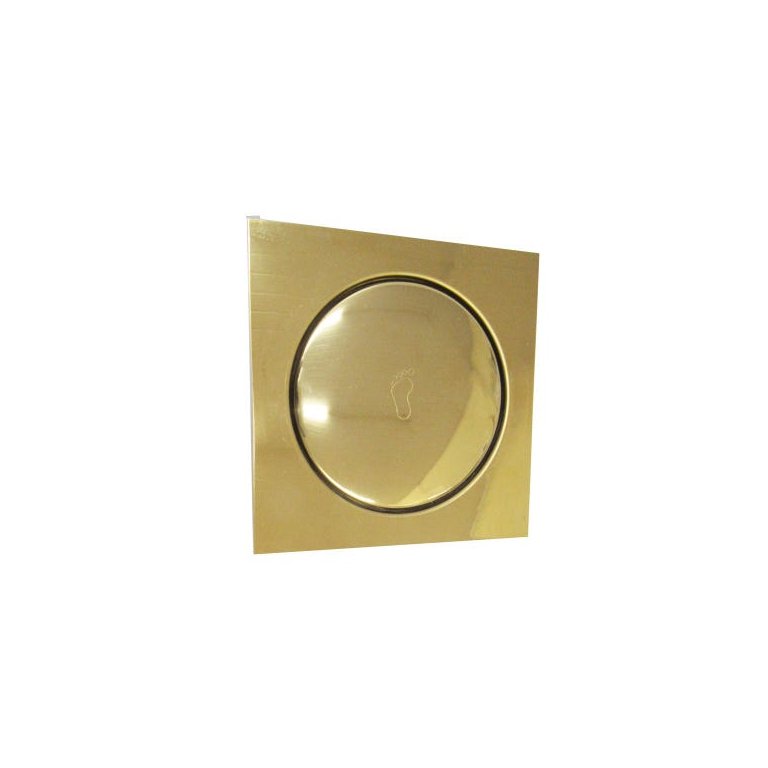 Ralo Inteligente Click Dourado 15x15cm - By Fineza