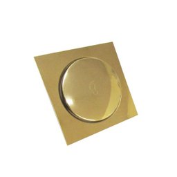 Ralo Inteligente Click Dourado 15x15cm - By Fineza - 2