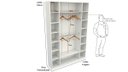 Ver imagem 1 de Armário Colmeia Cabideiro M15 100%mdf (closet / Expositor)