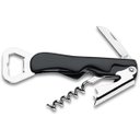Ver imagem 3 de Canivete Saca Rolhas Gourmet Vinho Abridor Tampa Garrafa Rosca 3 em 1 Metal Inox Presente Vintage