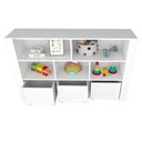 Ver imagem 3 de Organizador Infantil Newton com Baús e Porta Carrinhos MDF Branco Woodcore