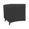 Calçadeira Estofada Yasmim 140cm Casal Corano Preto - Adj Decor - 2