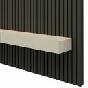 Ver mais imagens de Rack com Painel Ripado para TV até 90 Polegadas em MDF com LED 250x228,8cm Grafite Off White Nobre