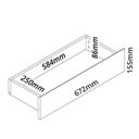 Ver imagem 6 de Rack com Painel Ripado para TV até 90 Polegadas em MDF com LED 250x228,8cm Grafite Off White Nobre