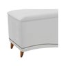 Calçadeira Estofada Yasmim 160cm Queen Size Suede Branco - Adj Decor - 2