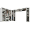 Ver imagem 2 de Guarda-roupa Modulado Cecília 15 Portas 2 Gavetas com Espelho Branco - Pnr Móveis