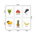 Ver imagem 3 de Quadro decorativo 30x20 Frutas nome Inglês Moldura