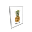 Ver imagem 2 de Quadro decorativo 30x20 Frutas nome Inglês Moldura