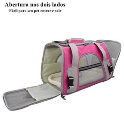Bolsa De Transporte Pet Avião Para Cães E Gatos Luxo - 4