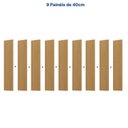 Ver imagem 5 de Rack Extensível com Painel para Tv até 86 Polegadas Ripado 360x250cm Aruá CabeCasa MadeiraOriginals