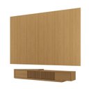 Ver imagem 3 de Rack Extensível Ripado com Painel TV 86 Polegadas Planejado 360x250cm Aruá CabeCasa MadeiraOriginals Marrom