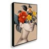 Quadro 70x50 Mulher Florida Fundo Laranja Canvas - 2