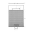 Ver imagem 3 de Filtro de Alumínio Metálico para Coifas Fogatti-Nardelli-Terim 308x272MM