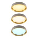Ver imagem 5 de Plafon LED Sobrepor Yael Redondo 25W Dourado c/ Branco 3 Cores de Luz Luminatti ST3357