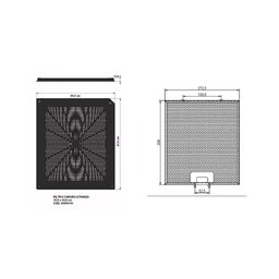 Kit Filtros Coifa Vidro Curvo Antiga Fogatti Alumínio e Carvão Ativado - 2