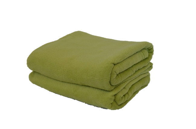 Cobertor Microfibra Plush Verde Prime COBERTORES PARAHYBA Sofá/Viagem - 1
