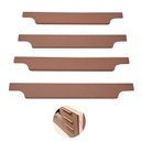Ver imagem 1 de Puxador Perfil Cobre Atenas Torralba Furação 140mm 4 Unidades