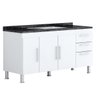 GABINETE DE PIA 150CM BRANCO - 2