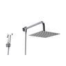 Ducha Chuveiro Inox 20x20 Cm com Ducha Manual em Metal - 1