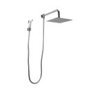 Ver imagem 2 de Ducha Chuveiro Inox 20x20 Cm com Ducha Manual em Metal