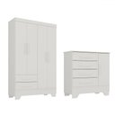 Ver imagem 3 de Quarto Infantil Completo Soninho 5 Portas 6 Gavetas Branco - Panorama Móveis
