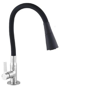 TORNEIRA COZINHA MESA CORPO FLEXIVEL 6367 1/4 VOLTA C70 COLOR DUO BLACK