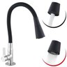 TORNEIRA COZINHA MESA CORPO FLEXIVEL 6367 1/4 VOLTA C70 COLOR DUO BLACK - 4