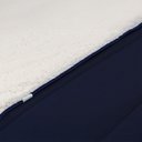 Ver imagem 2 de Coberdrom 1 Peça Queen Percal 200 Fios com Sherpa Flupy 100% Poliéster - Marinho