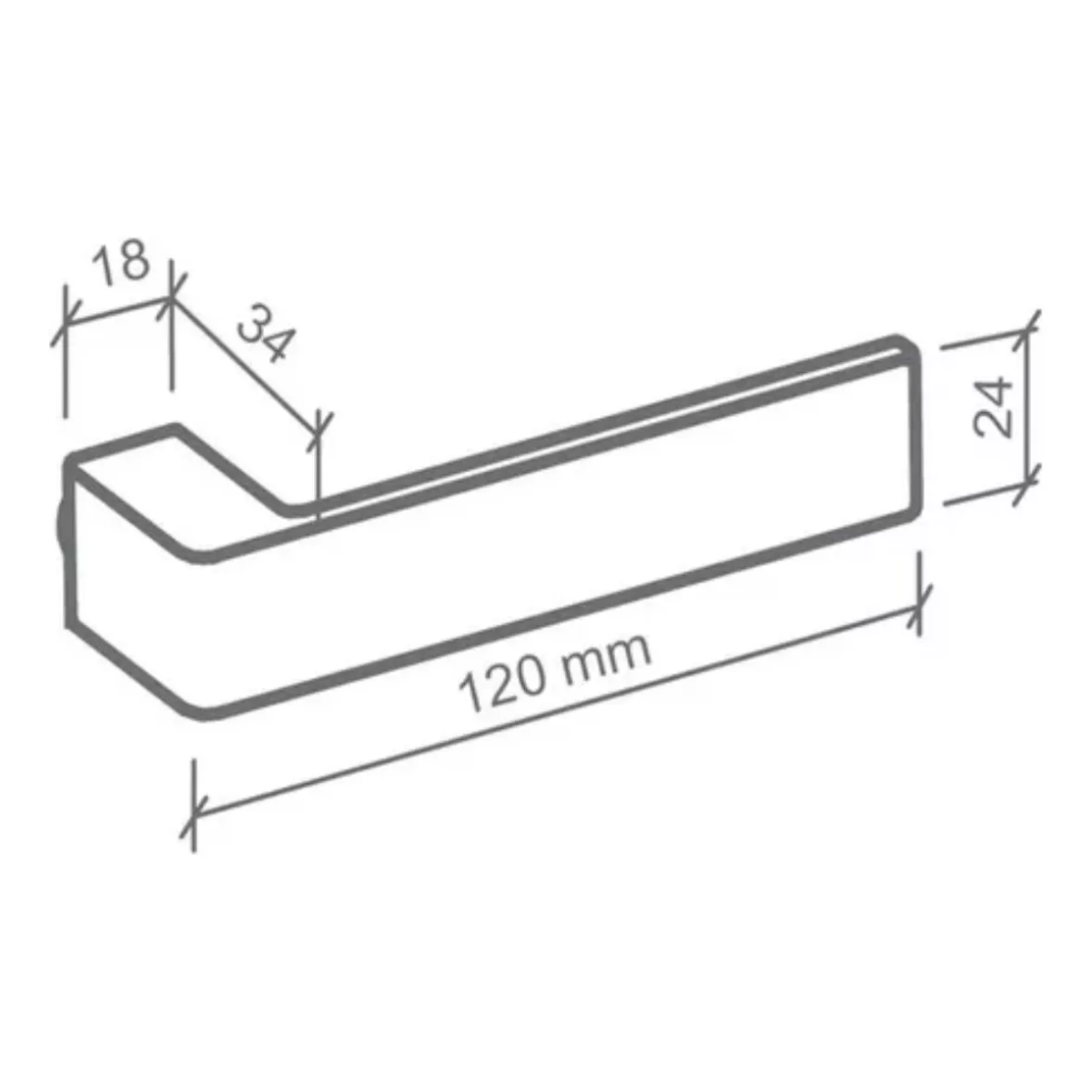 Fechadura Porta Interna Tess Broca 40mm Cromado Imab - 2