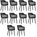 Ver imagem 1 de Kit com 10 Cadeiras para Sala de Jantar Marcela Preto