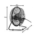 Ver imagem 2 de Mini Ventilador Usb de Mesa Articulável - Preto