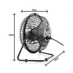 Mini Ventilador Usb de Mesa Articulável - Preto - 2
