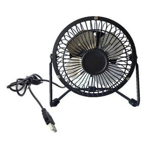 Mini Ventilador Usb de Mesa Articulável - Preto