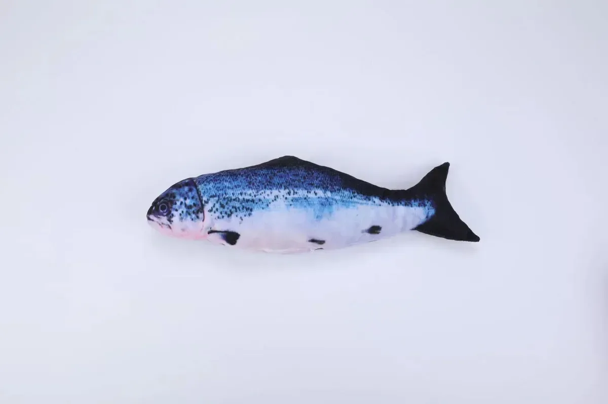 Ver imagem 5 de Brinquedo para Gatos 30cm Snel Pets Animal: Peixe Azul