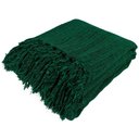 Ver imagem 3 de Kit 1 Manta para Sofá 2,40 X 1,80 + 2 Capas de Almofada Cor:verde-preto