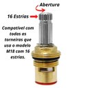 Ver imagem 3 de Reparo Para Torneira 1/4 Volta M18 Cerâmico 16 Estrias
