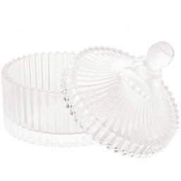 25 Potiches de Cristal com Tampa Lyor 6,5x9cm Bomboniere Lembrancinha - 3