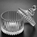 Ver imagem 6 de 25 Potiches de Cristal com Tampa Lyor 6,5x9cm Bomboniere Lembrancinha