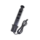 Ver imagem 2 de Tomada Torre para Bancada USB 3 Plug e 2 USB Preto Hafele