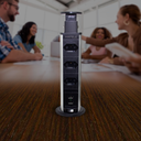 Ver imagem 5 de Tomada Torre para Bancada USB 3 Plug e 2 USB Preto Hafele