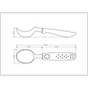 Ver imagem 5 de Concha para Sorvete Tramontina Utilitá em Zamak Cromado com Cabo de Polipropileno Branco Tramontina