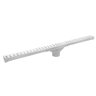 Ralo Linear Em Abs Capri 2,5 X 80 Cm Com Grelha Branco Tecnoperfil - 1