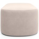 Ver imagem 2 de Puff Decorativo Orgânico para Living Quarto 100cm Doha W01 Suede Bege - Lyam Decor