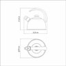 Chaleira Aço Inox 2 Litros com Apito Tramontina - 10