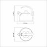 Chaleira Aço Inox 2 Litros com Apito Tramontina - 9