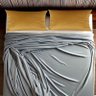 Conjunto Porta Travesseiro em Veludo Mostarda - 2