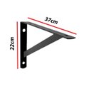 Ver imagem 2 de Kit 10 Peças Suporte Mão Francesa Forte, para Prateleira de 40cm - Preta