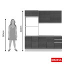 Ver mais imagens de Cozinha Compacta 2 Gavetas e 8 Portas Acordes Glamy Madesa