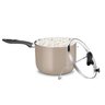 Pipoqueira Antiaderente Alumínio Champanhe Tampa Vidro 4,8 L:Champanhe - 2